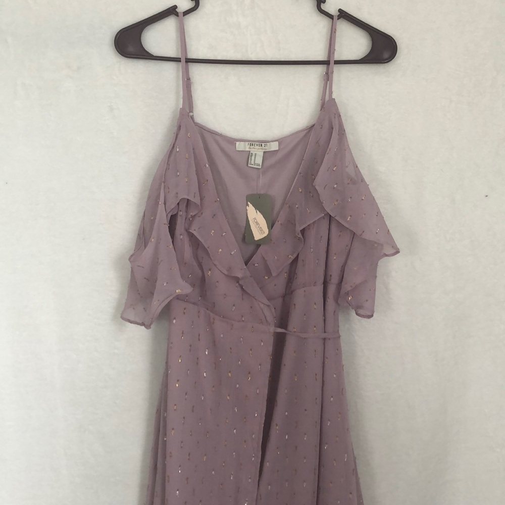 Wrap around midi dress